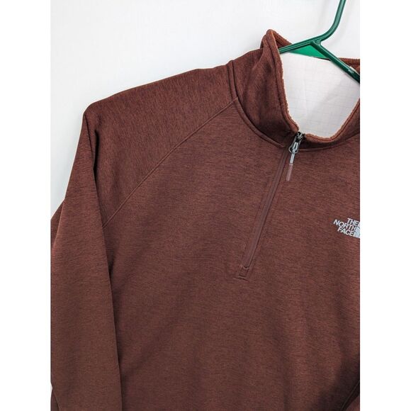 North Face Men's Brown 1/2 Zip Pullover Sweater Jacket, XXL, WORN ONCE! - Picture 2 of 7